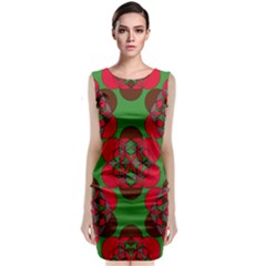 Abstract Pattern Geometric Backgrounds   Sleeveless Velvet Midi Dress by Eskimos