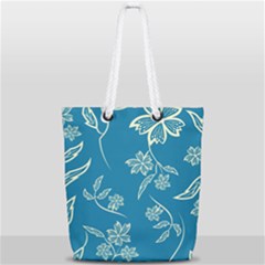 Folk Flowers Print Floral Pattern Ethnic Art Full Print Rope Handle Tote (small) by Eskimos