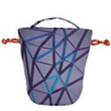 3d Lovely Geo Lines 2 Drawstring Bucket Bag View2
