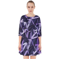 3d Lovely Geo Lines Vi Smock Dress by Uniqued