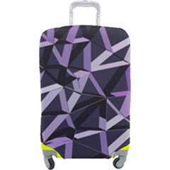 3d Lovely Geo Lines Vi Luggage Cover (large) by Uniqued