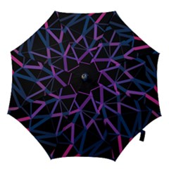 3d Lovely Geo Lines  V Hook Handle Umbrellas (medium) by Uniqued