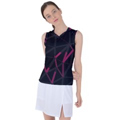 3d Lovely Geo Lines Viii Women s Sleeveless Sports Top by Uniqued