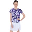 3D Lovely GEO Lines X Women s Sports Top View1