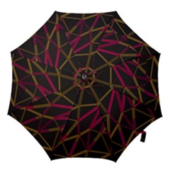 3d Lovely Geo Lines Xi Hook Handle Umbrellas (large) by Uniqued