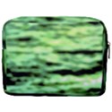 Green  Waves Abstract Series No13 Make Up Pouch (Large) View2