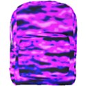Purple  Waves Abstract Series No6 Full Print Backpack View1