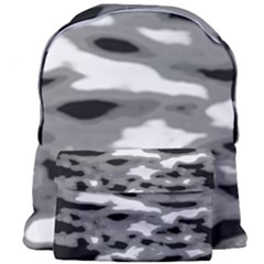 Black Waves Abstract Series No 1 Giant Full Print Backpack by DimitriosArt