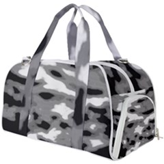 Black Waves Abstract Series No 1 Burner Gym Duffel Bag by DimitriosArt