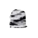 Black Waves Abstract Series No 2 Drawstring Pouch (Small) View2