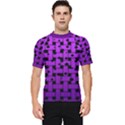 Weaved bubbles at Strings, purple, violet color Men s Short Sleeve Rash Guard View1