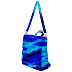 Blue Waves Abstract Series No13 Crossbody Backpack by DimitriosArt