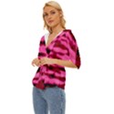 Rose  Waves Abstract Series No2 Lightweight Drawstring Hooded Top View2
