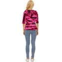 Rose  Waves Abstract Series No2 Lightweight Drawstring Hooded Top View4