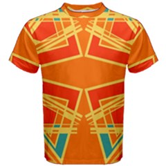 Abstract Pattern Geometric Backgrounds   Men s Cotton Tee by Eskimos