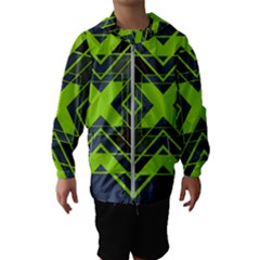 Abstract Geometric Design    Kids  Hooded Windbreaker by Eskimos