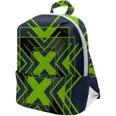 Abstract Geometric Design    Zip Up Backpack by Eskimos