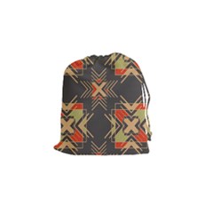 Abstract Geometric Design    Drawstring Pouch (small) by Eskimos