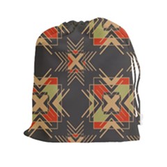 Abstract Geometric Design    Drawstring Pouch (2xl) by Eskimos