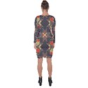 Abstract geometric design    Asymmetric Cut-Out Shift Dress View2