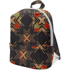 Abstract Geometric Design    Zip Up Backpack by Eskimos