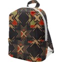 Abstract geometric design    Zip Up Backpack View1