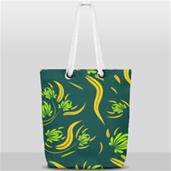 Folk Flowers Print Floral Pattern Ethnic Art Full Print Rope Handle Tote (small) by Eskimos