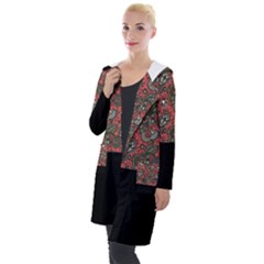 Floral Hooded Pocket Cardigan by Sparkle