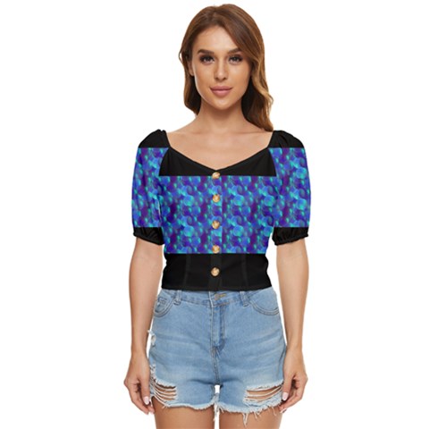 Bubbles Button Up Blouse by Sparkle