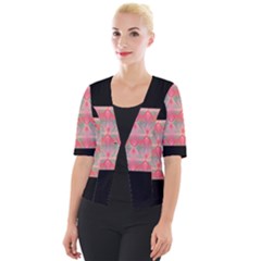 Digitaldesign Cropped Button Cardigan by Sparkle
