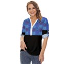 Digitaldesign Zip Up Long Sleeve Blouse View2