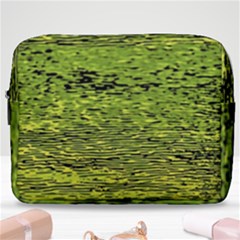 Green Waves Flow Series 1 Make Up Pouch (large) by DimitriosArt