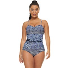 Silver Waves Flow Series 1 Retro Full Coverage Swimsuit by DimitriosArt