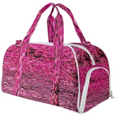 Pink  Waves Flow Series 1 Burner Gym Duffel Bag by DimitriosArt