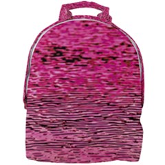 Pink  Waves Flow Series 1 Mini Full Print Backpack by DimitriosArt