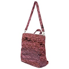 Pink  Waves Flow Series 2 Crossbody Backpack by DimitriosArt