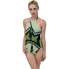 Abstract Pattern Geometric Backgrounds   Go With The Flow One Piece Swimsuit by Eskimos