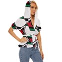 Abstract pattern geometric backgrounds   Lightweight Drawstring Hooded Top View3