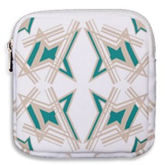 Abstract Pattern Geometric Backgrounds   Mini Square Pouch by Eskimos