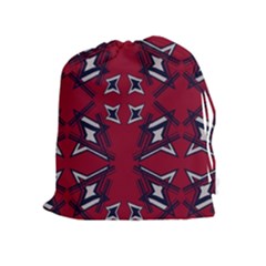 Abstract Pattern Geometric Backgrounds   Drawstring Pouch (xl) by Eskimos