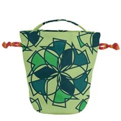 Abstract Pattern Geometric Backgrounds   Drawstring Bucket Bag by Eskimos