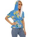 Abstract pattern geometric backgrounds   Lightweight Drawstring Hooded Top View3
