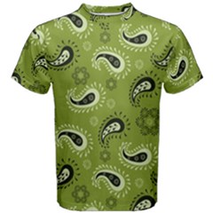 Floral Pattern Paisley Style Paisley Print   Men s Cotton Tee by Eskimos
