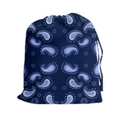Floral Pattern Paisley Style Paisley Print   Drawstring Pouch (2xl) by Eskimos