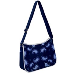 Floral Pattern Paisley Style Paisley Print   Zip Up Shoulder Bag by Eskimos