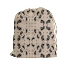 Floral Pattern Paisley Style Paisley Print   Drawstring Pouch (2xl) by Eskimos