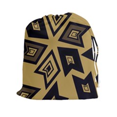 Abstract Pattern Geometric Backgrounds   Drawstring Pouch (2xl) by Eskimos