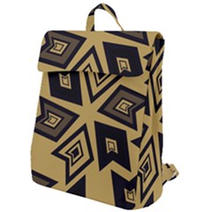 Abstract Pattern Geometric Backgrounds   Flap Top Backpack by Eskimos