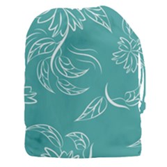 Folk Flowers Print Floral Pattern Ethnic Art Drawstring Pouch (3xl) by Eskimos