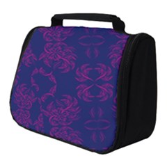Floral Folk Damask Pattern Fantasy Flowers  Full Print Travel Pouch (small) by Eskimos